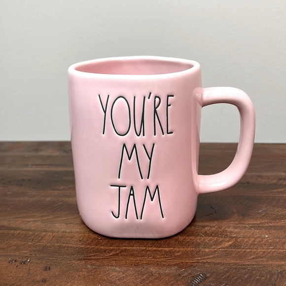Rae Dunn “You’re My Jam” Pink Double Sided Mug - Picture 4 of 10